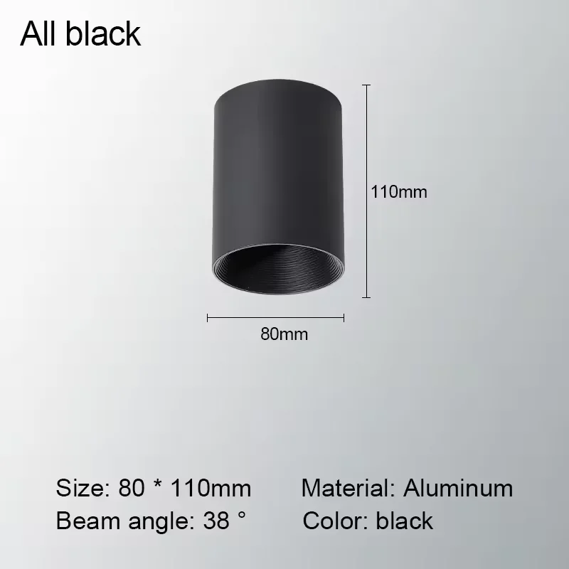 Levorin – LED Opbouw Spot Aluminium Plafondlamp