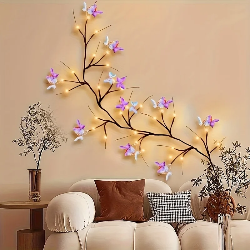 Lioraël – LED Vlindertak Sfeerverlichting met USB voor Muurdecoratie