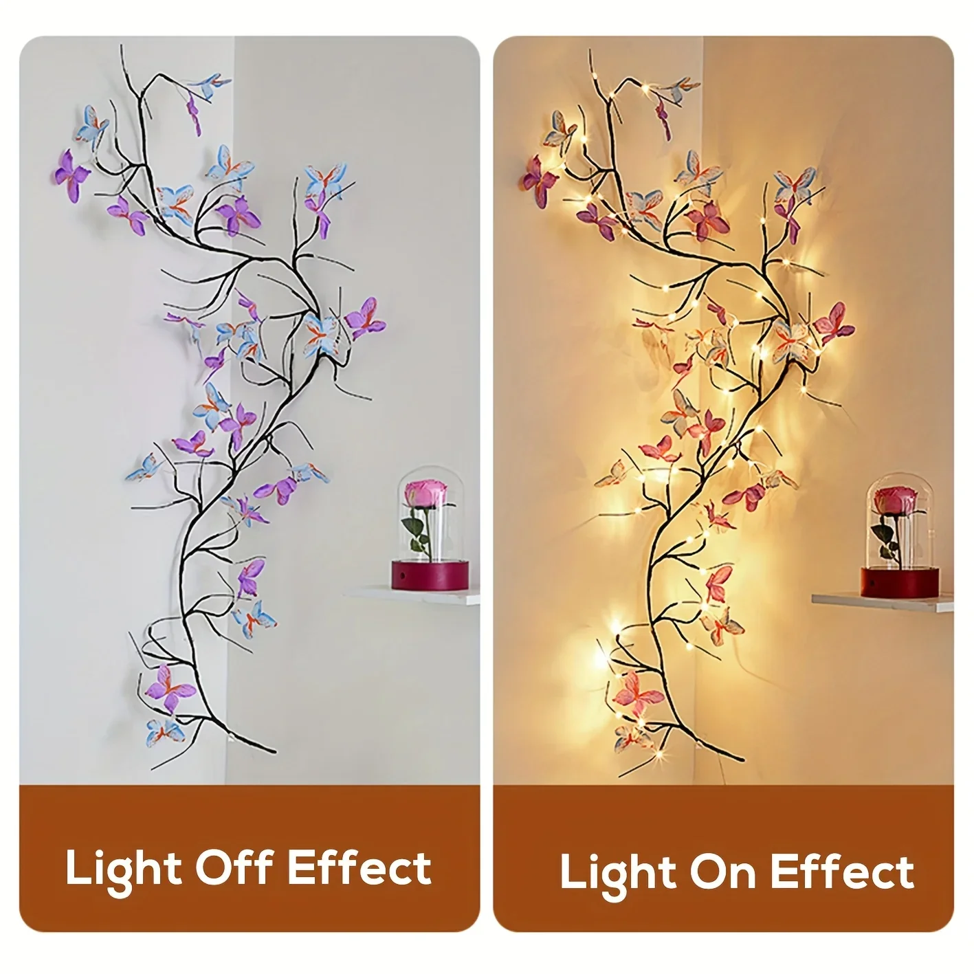 Lioraël – LED Vlindertak Sfeerverlichting met USB voor Muurdecoratie - Image 5