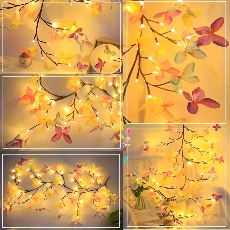 Lioraël – LED Vlindertak Sfeerverlichting met USB voor Muurdecoratie - Image 6