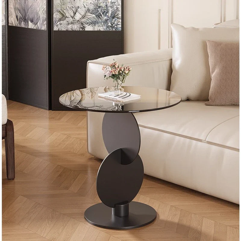 Lioren - Ronde Glazen Bijzettafel Minimalistisch Design - Image 3