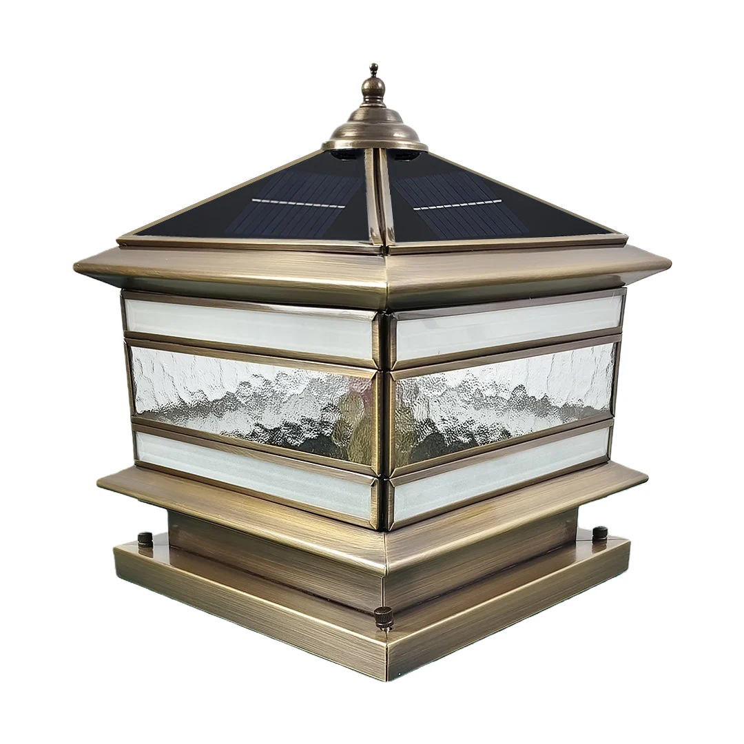 Lomorva – Solar LED Buitenlamp Warm Wit Waterdicht Koper Vintage - Image 7