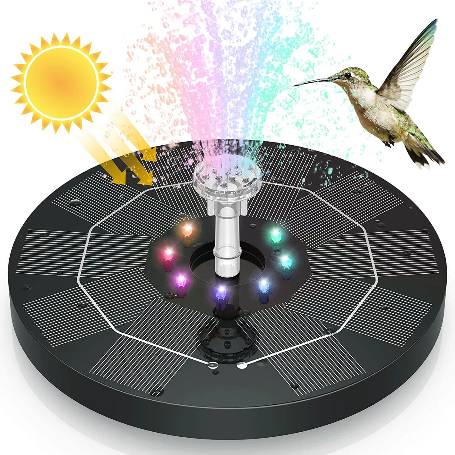 Lorinade – LED zonne fonteinpomp voor buiten waterornament - Image 7