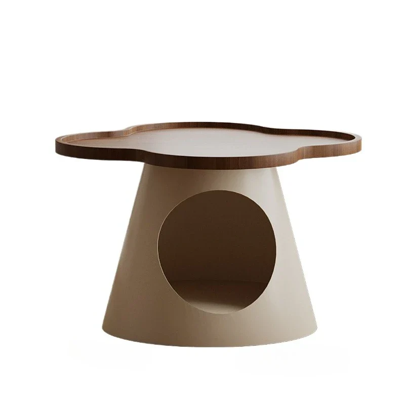 Lumivan - Crèmekleurige kleine salontafel voor de slaapkamer