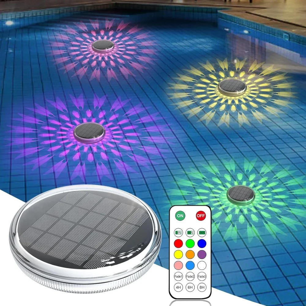 Lumivarn - Solar Drijvende RGB Zwembadlamp Waterdicht LED Projector - Image 2