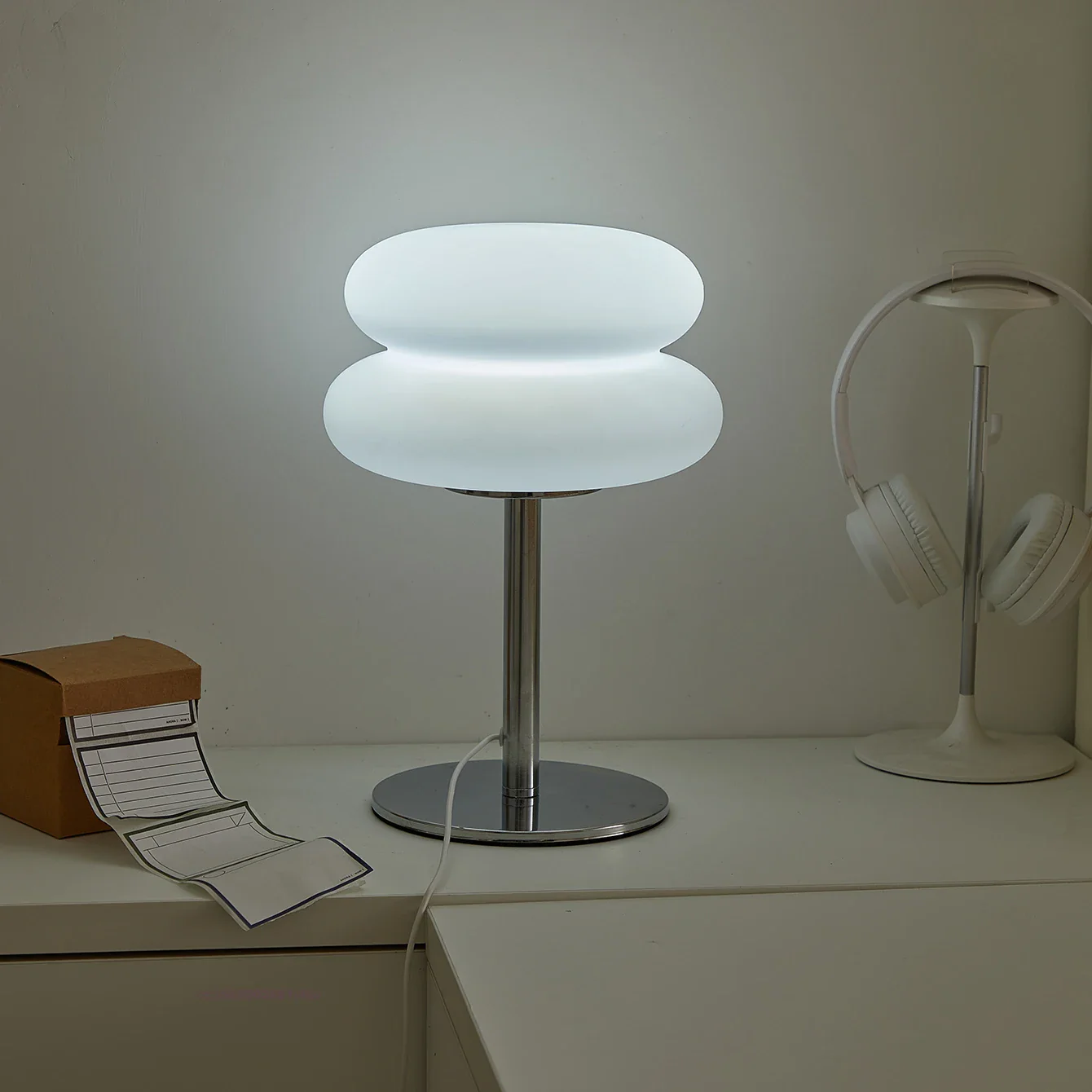 Lumorelle - Sfeervolle Bedlamp in Crèmekleur met USB en Dimbare Verlichting - Image 8