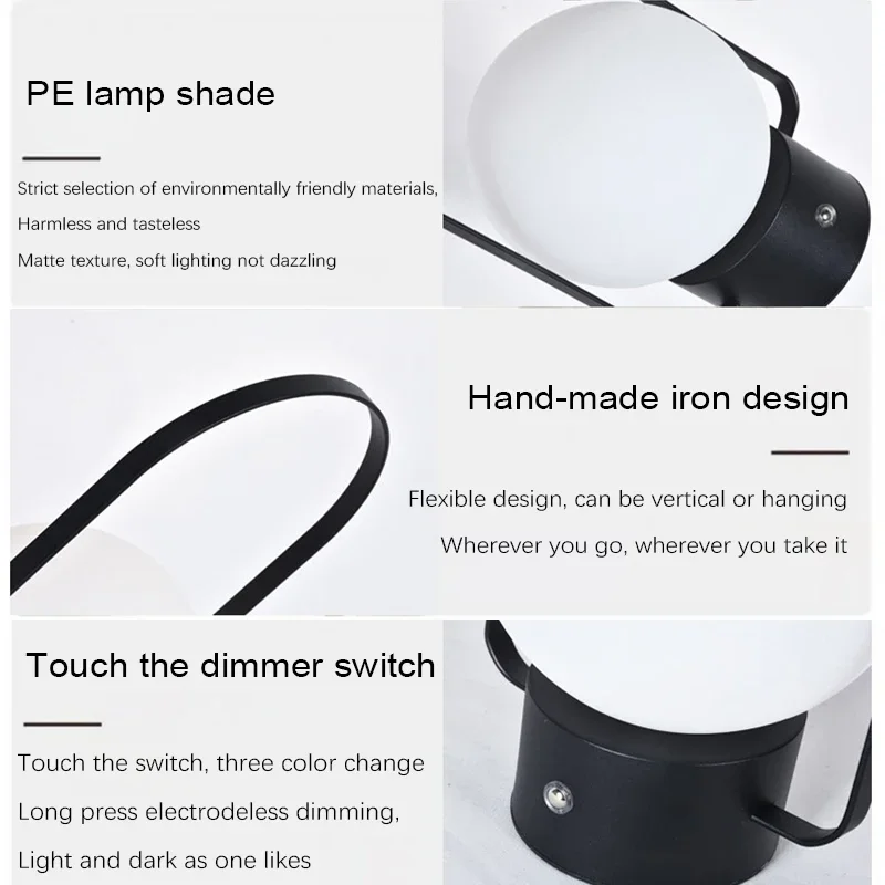 Lumynia - Scandinavische LED Tafellamp Oplaadbaar Hangend en Draagbaar - Image 8