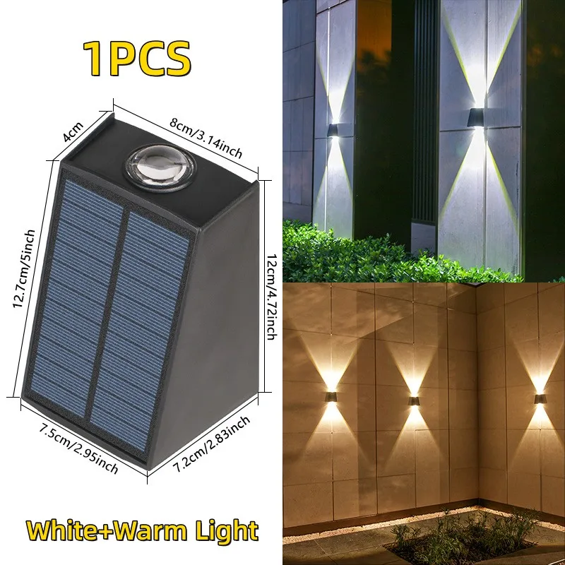 Lunviro – Solar LED Wandlamp Voor Buiten - Image 4