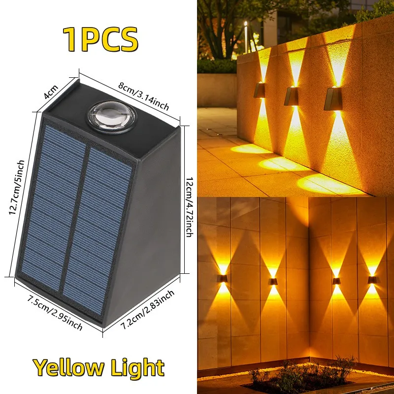 Lunviro – Solar LED Wandlamp Voor Buiten - Image 5