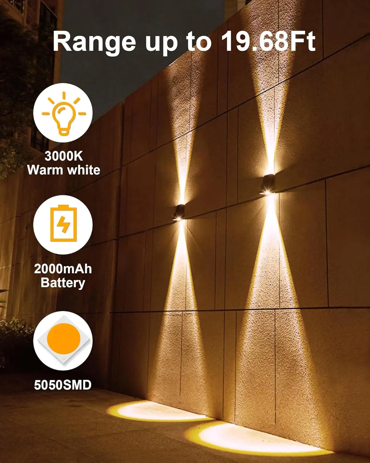 Lunviro – Solar LED Wandlamp Voor Buiten - Image 7