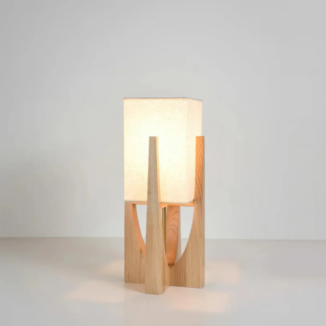 Luxora - Japanse Stijl Vloerlamp | Houten Tafellamp - Image 4