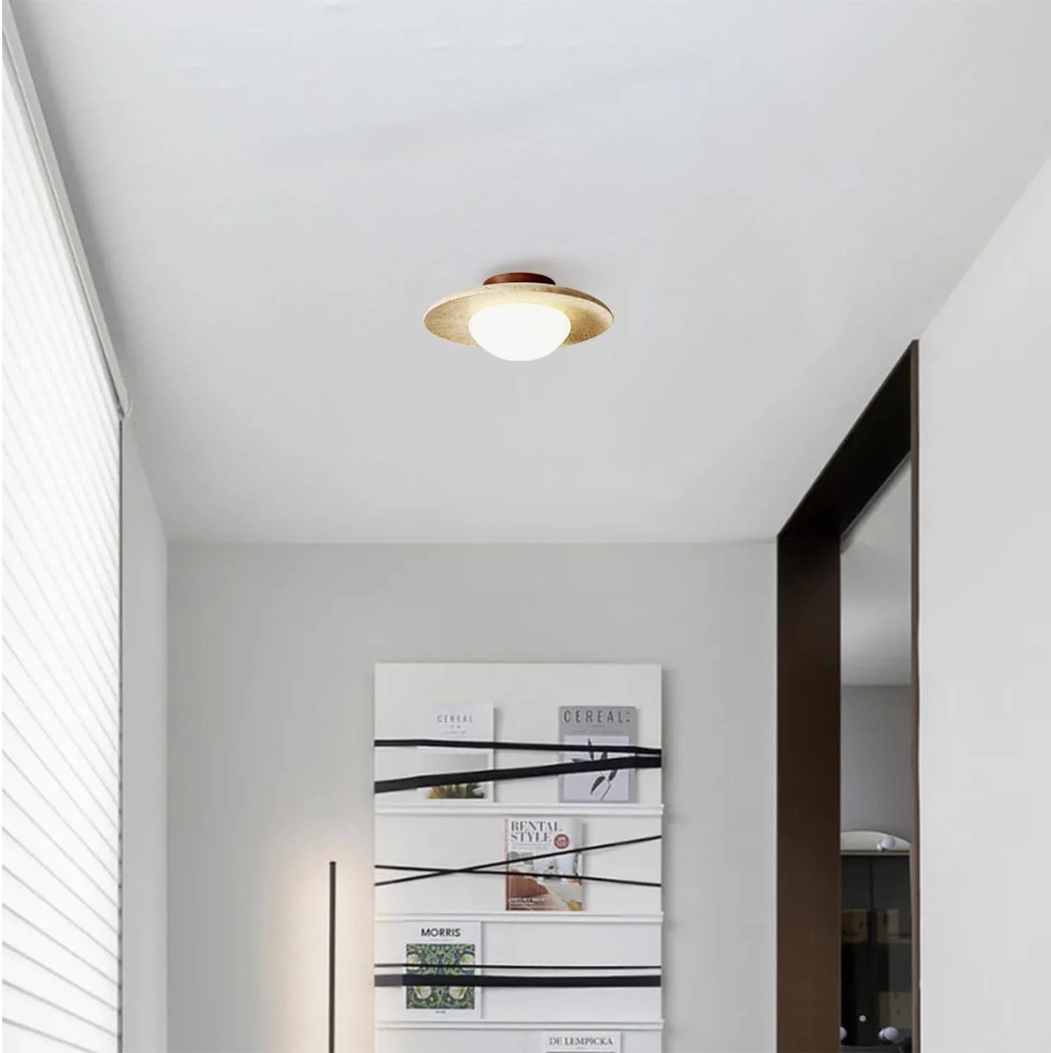 Lyonea - Minimalistische Travertin LED Plafondlamp - Image 5