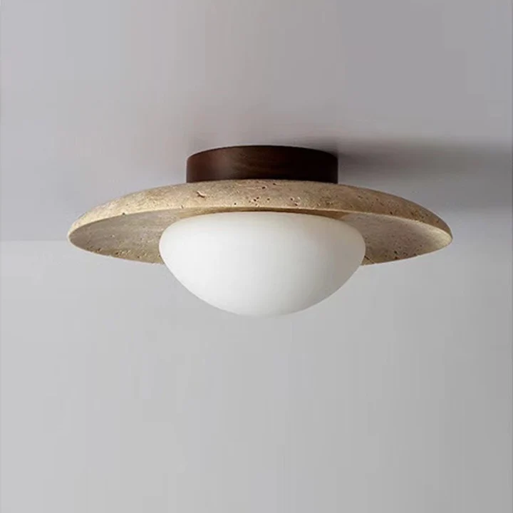 Lyonea - Minimalistische Travertin LED Plafondlamp - Image 6