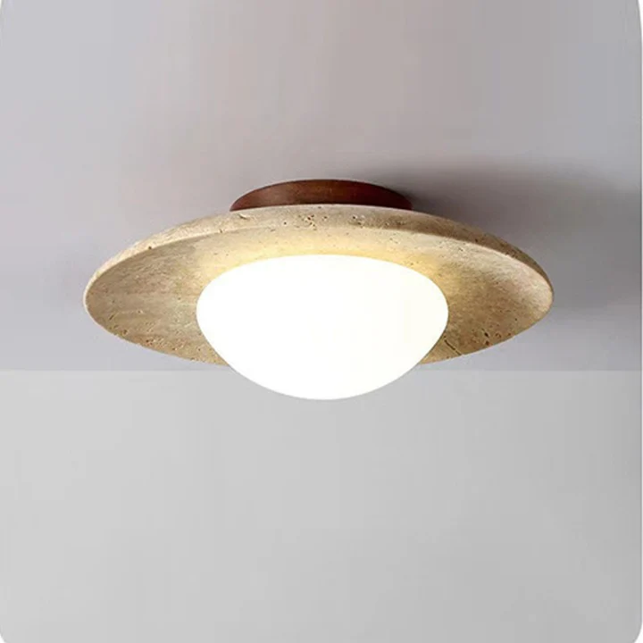 Lyonea - Minimalistische Travertin LED Plafondlamp - Image 7