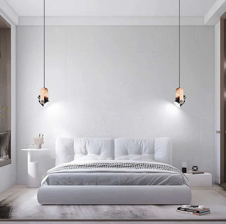 Lyrassa - Scandinavische Hanglamp Houtlook Metaal Minimalistisch Ontwerp - Image 6