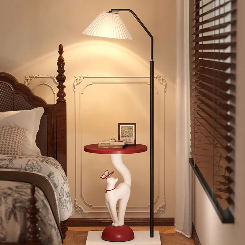 Marovian - Ronde Houten Salontafel Met Lades En Lamp - Image 3