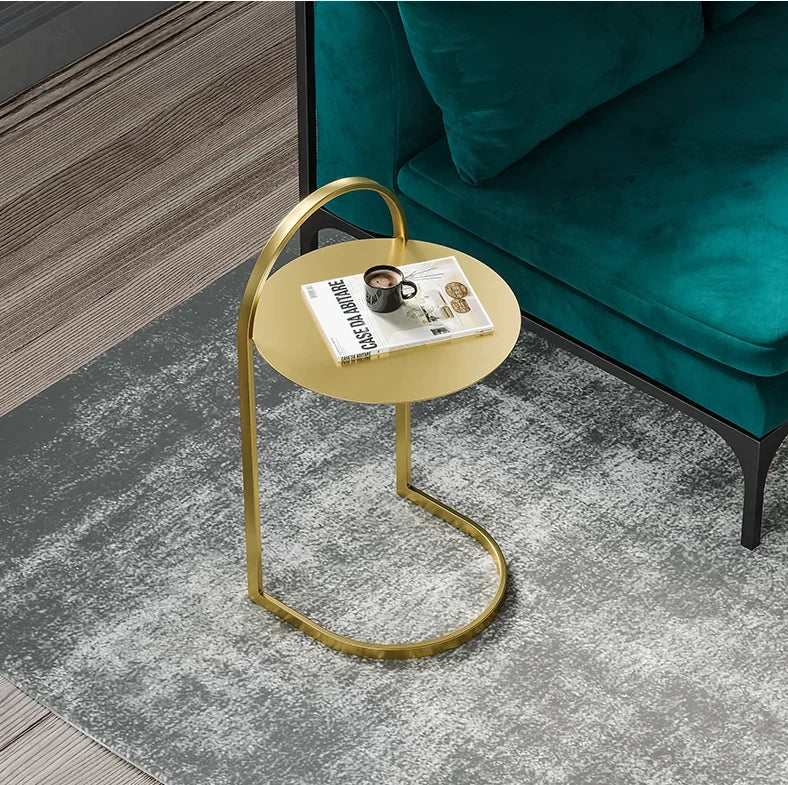 Marveillo - Ronde Gouden IJzeren Bijzettafel Nordic Design - Image 2