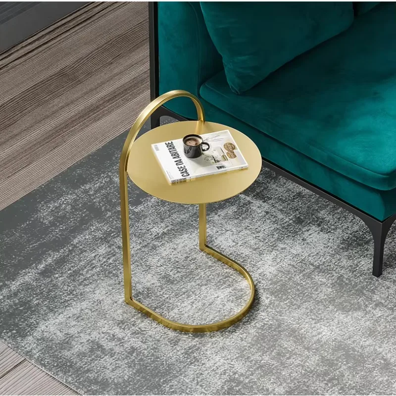 Marveillo - Ronde Gouden IJzeren Bijzettafel Nordic Design - Image 3