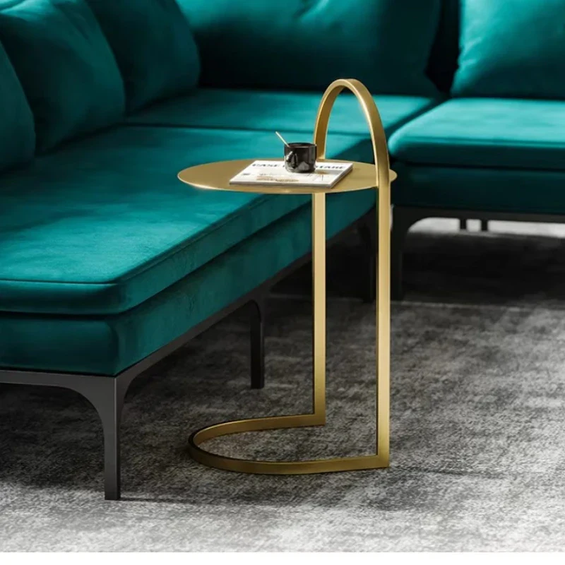 Marveillo - Ronde Gouden IJzeren Bijzettafel Nordic Design - Image 4