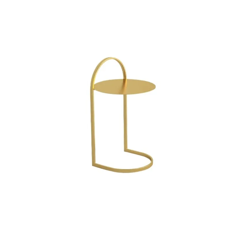 Marveillo - Ronde Gouden IJzeren Bijzettafel Nordic Design - Image 8