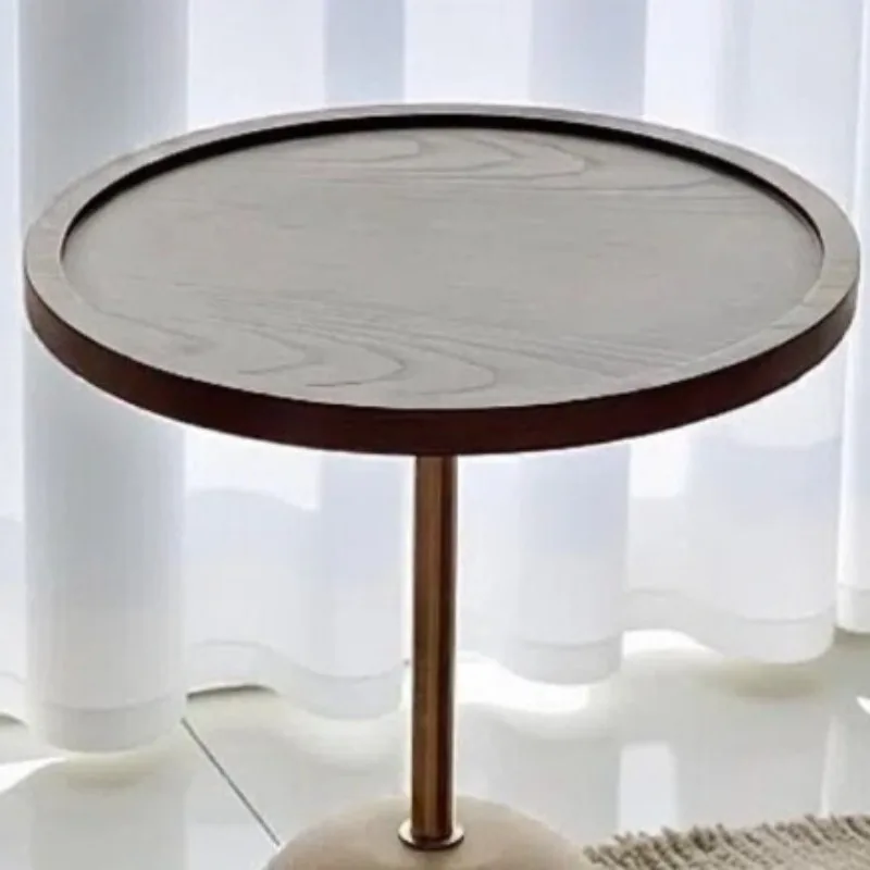 Marvellayne - Ronde Bijzettafel Met Zandgrindbasis Modern Design - Image 4