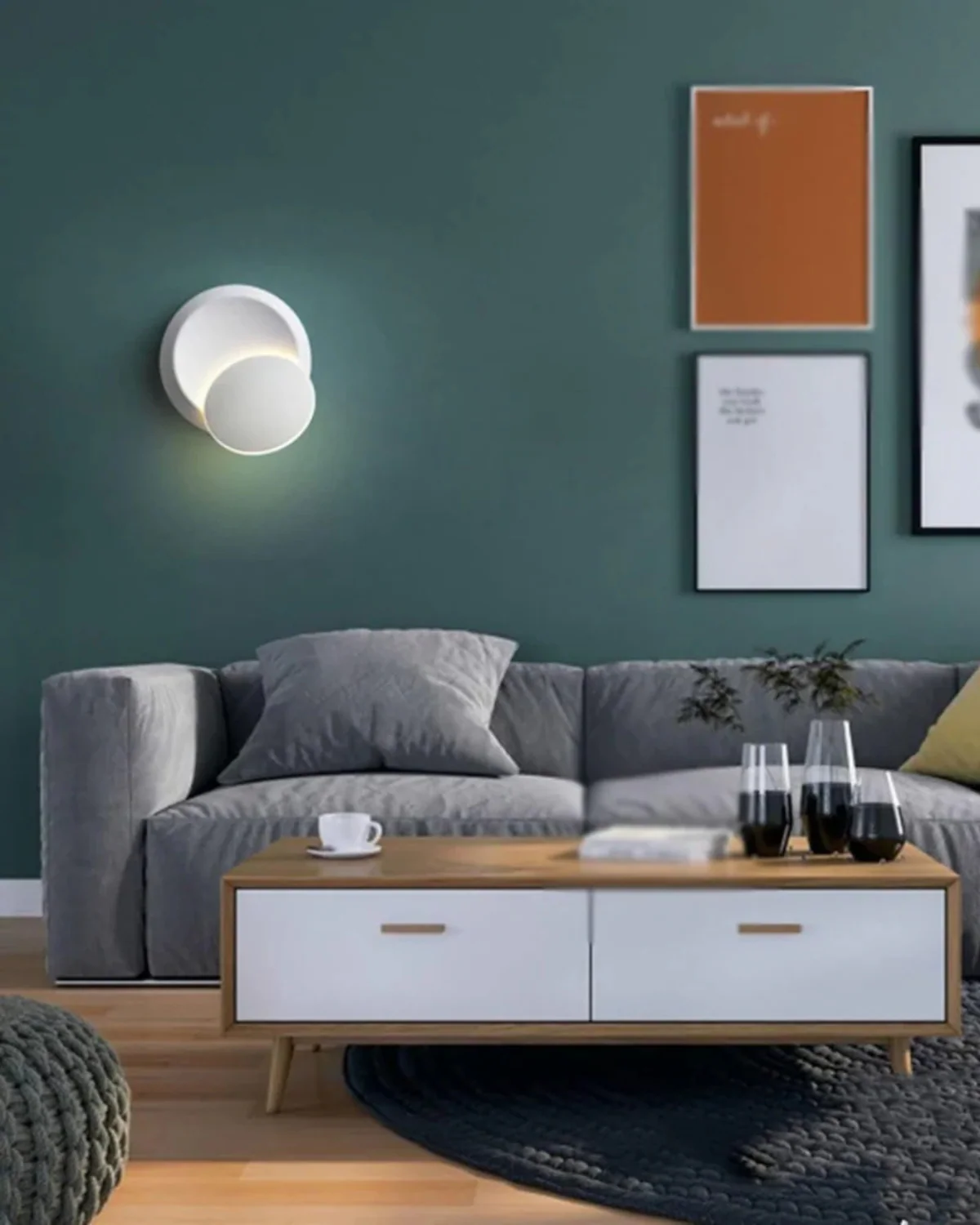 Melthia - Moderne Wandlamp met Halo Lichtcirkel Sfeerverlichting - Image 6