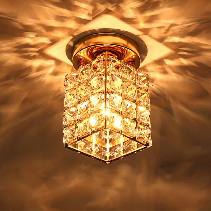 Mezula - Moderne Gouden Ronde Glazen Plafondlamp - Image 12
