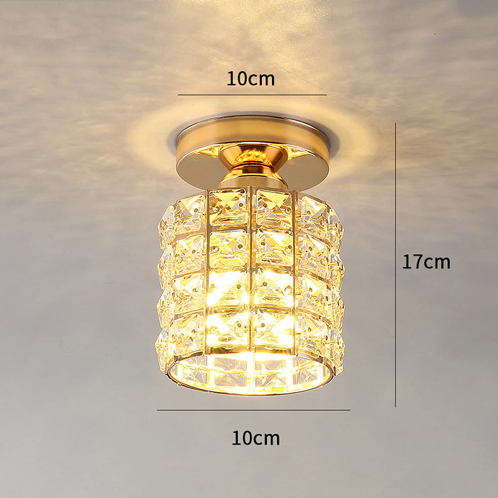Mezula - Moderne Gouden Ronde Glazen Plafondlamp - Image 8