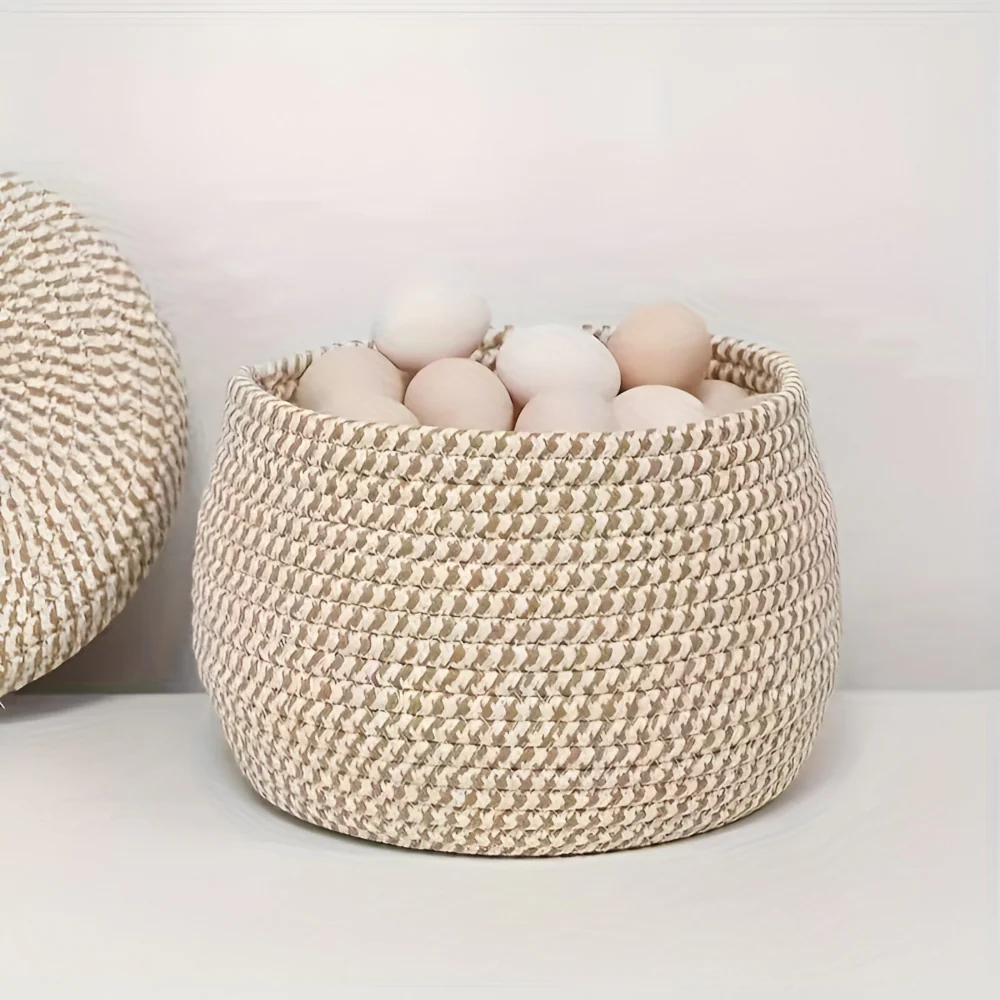 Mirellia – Ronde Boho Opbergmand Met Deksel - Image 12