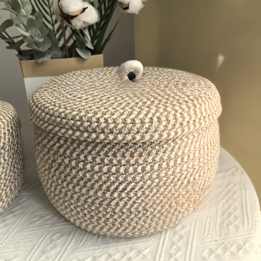 Mirellia – Ronde Boho Opbergmand Met Deksel - Image 16