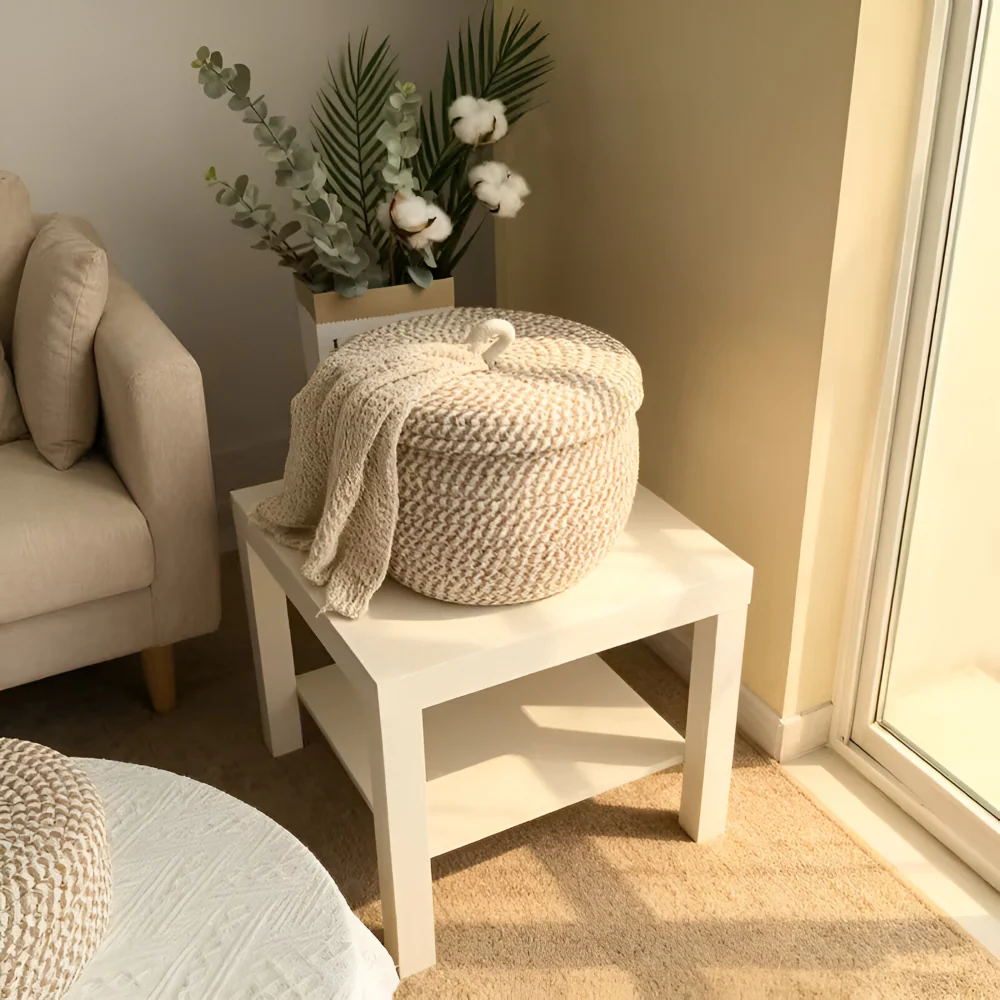Mirellia – Ronde Boho Opbergmand Met Deksel - Image 7