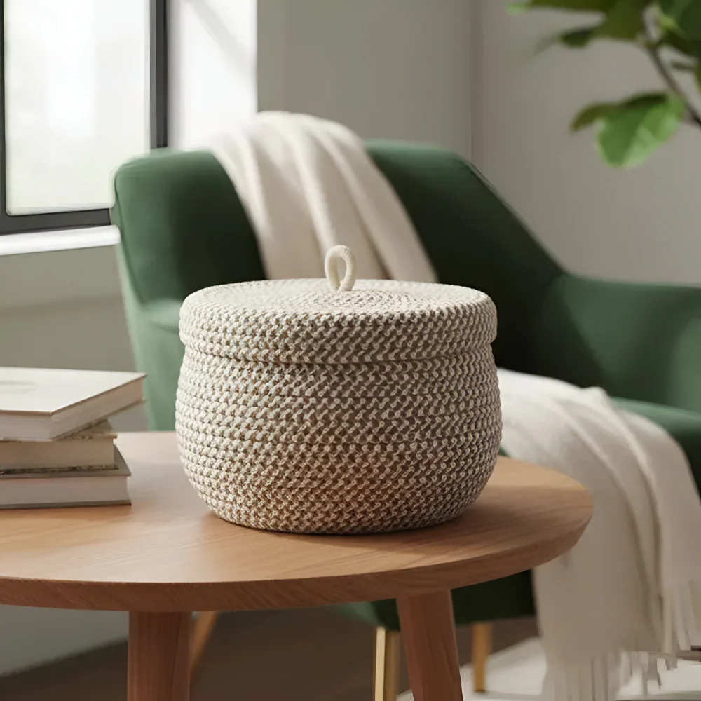 Mirellia – Ronde Boho Opbergmand Met Deksel - Image 8