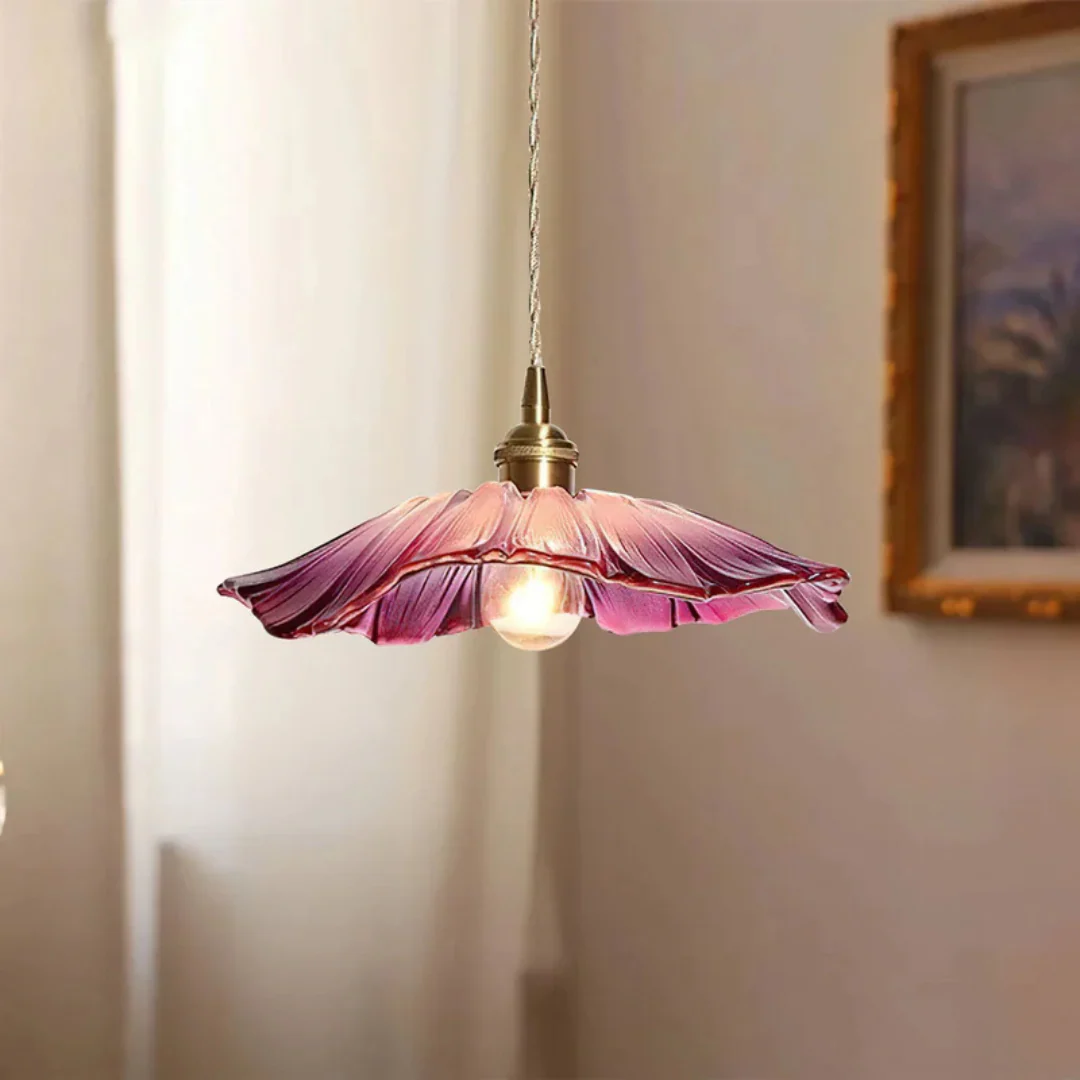 Myloq - Retro Lotus Glazen Hanglamp - Image 11