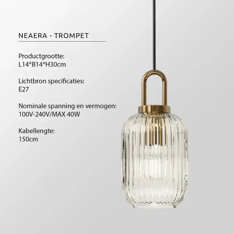 Neaera - Moderne Glazen Hanglamp - Image 6