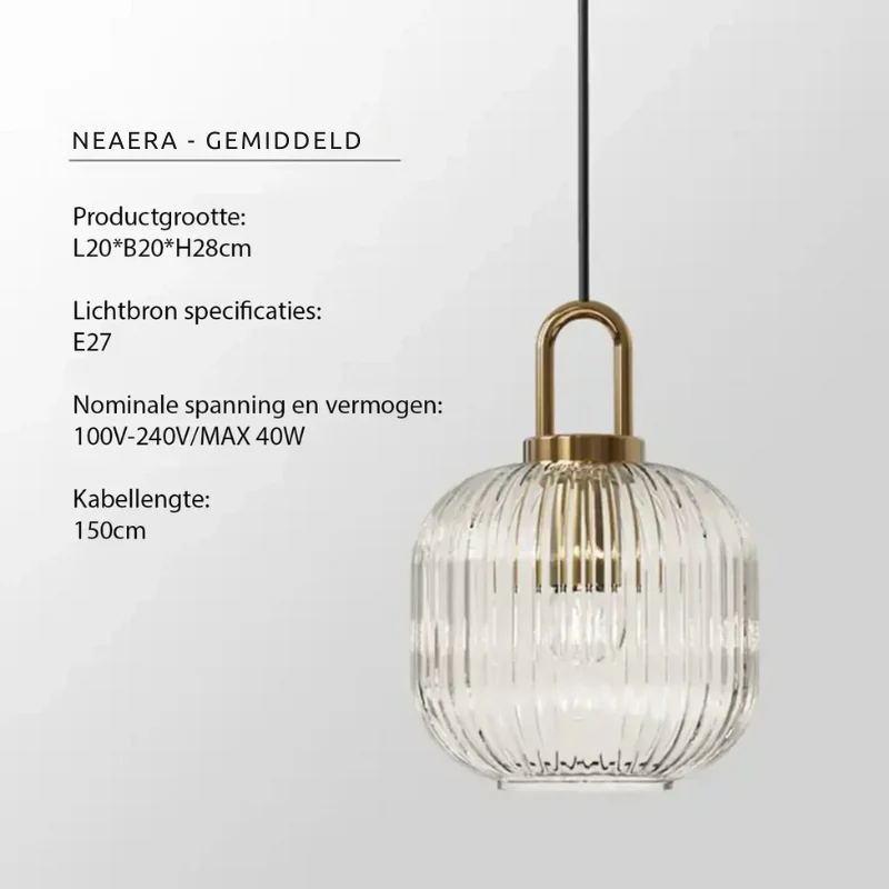 Neaera - Moderne Glazen Hanglamp - Image 7