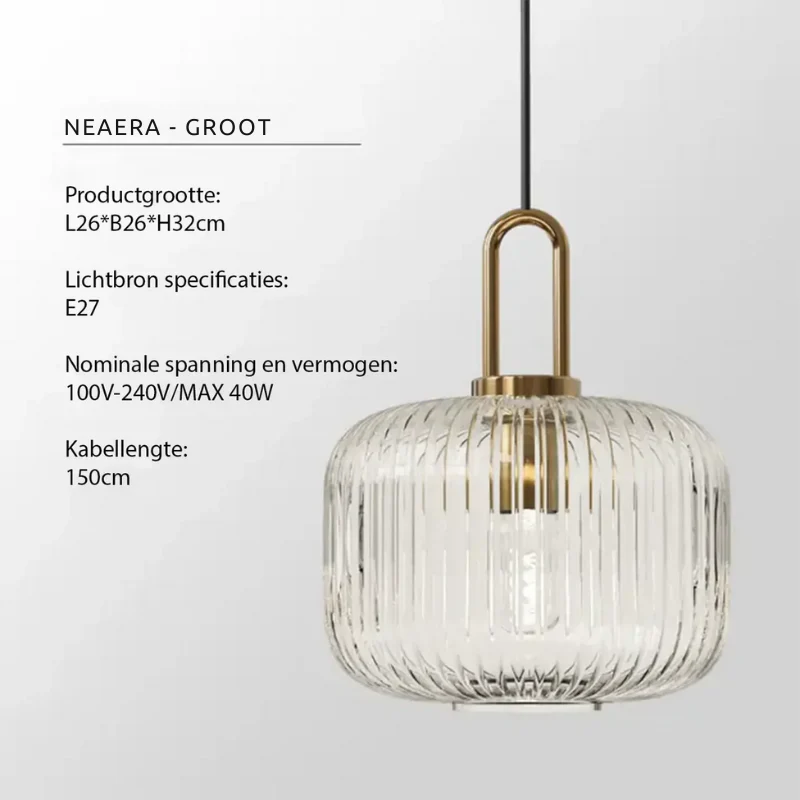 Neaera - Moderne Glazen Hanglamp - Image 8
