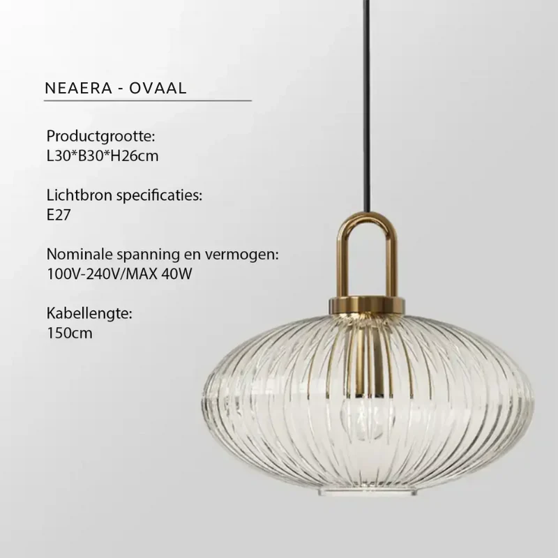 Neaera - Moderne Glazen Hanglamp - Image 9
