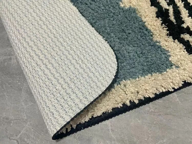 NordicFlow – Luxe Handgemaakte Badmat met Abstract Design voor Stijlvolle Badkamers - Image 11