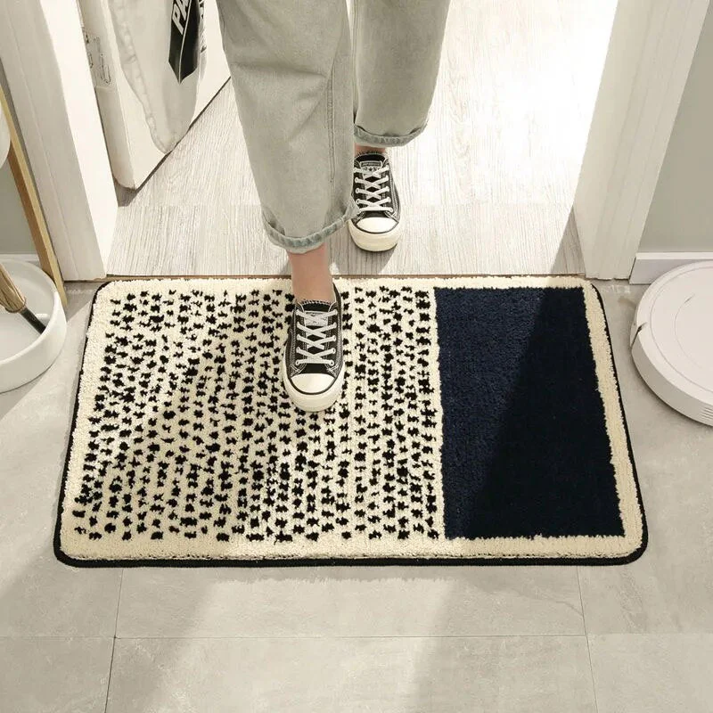 NordicFlow – Luxe Handgemaakte Badmat met Abstract Design voor Stijlvolle Badkamers - Image 9