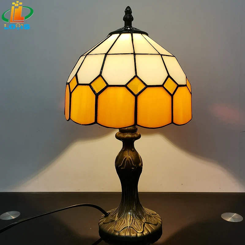 Nordiva - Tafellamp 20 cm in Scandinavisch Ruitdesign voor Slaapkamer of Bureau