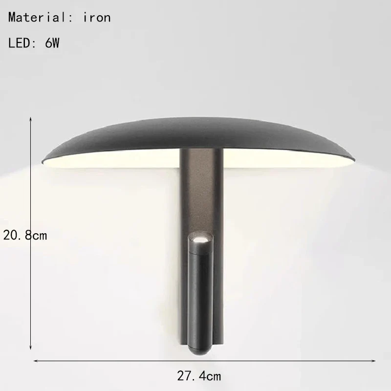 Norela – Minimalistische Paddenstoel Wandlamp