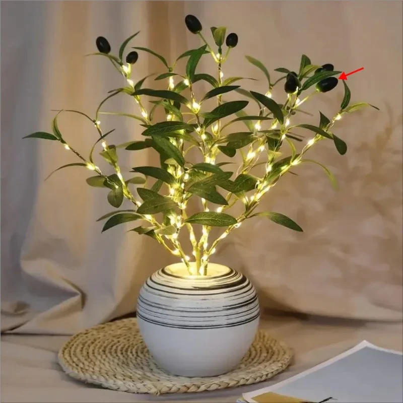 Norellia – LED Olijftakken Sfeerverlichting op Batterij - Image 4
