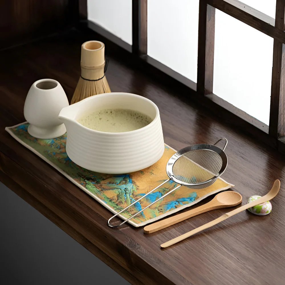 Noriyama – 8 Delige Matcha Set van Keramiek en Bamboe met Kom en Accessoires - Image 6