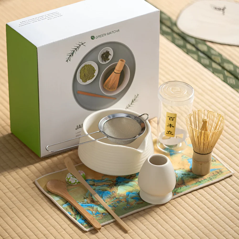 Noriyama – 8 Delige Matcha Set van Keramiek en Bamboe met Kom en Accessoires - Image 8