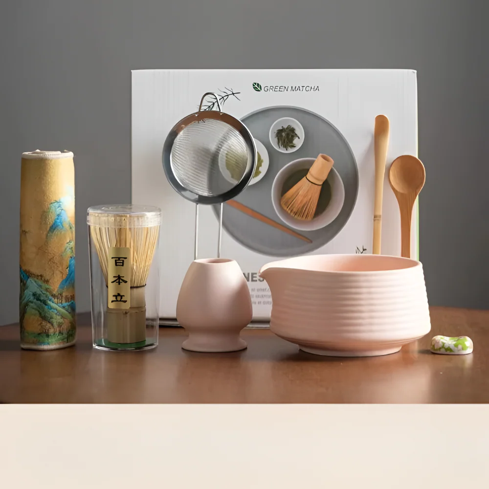 Noriyama – 8 Delige Matcha Set van Keramiek en Bamboe met Kom en Accessoires - Image 9