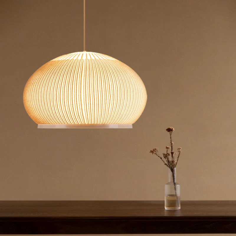 Norvand - Japandi Gebreide Stoffen Hanglamp - Image 10