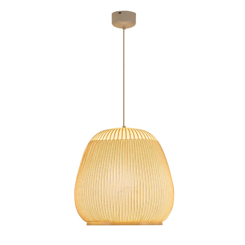 Norvand - Japandi Gebreide Stoffen Hanglamp - Image 5