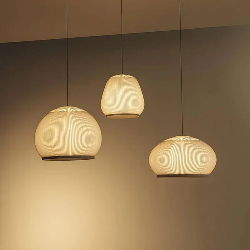 Norvand - Japandi Gebreide Stoffen Hanglamp - Image 6