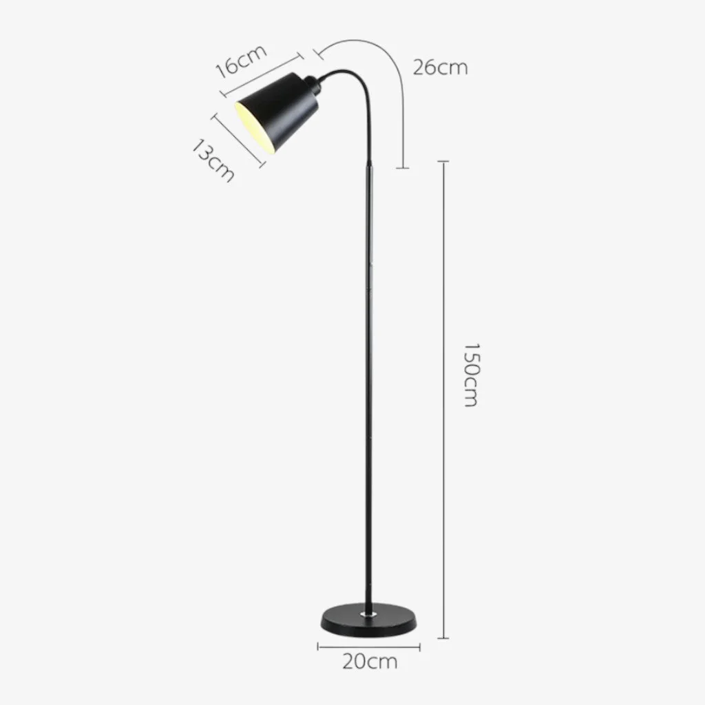 Norvayne – Scandinavische Vloerlamp Met Flexibele Hals - Image 14