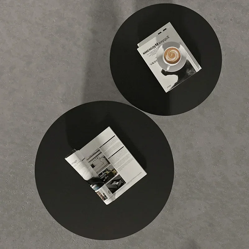 Norvian - Ronde Houten Salontafel Verrijdbaar Minimalistisch - Image 5